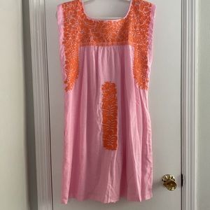 J Marie Floral Embroidered Dress